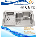 Punch double insert twin bowl 31x18inch country style SUS304 kitchen sink